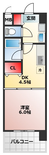 【間取り】 | クレール三国ヶ丘