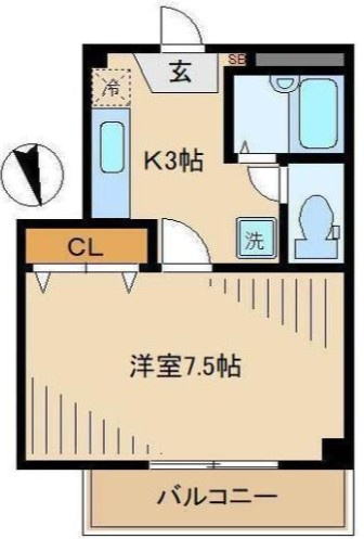 アクティ中野坂上の間取り