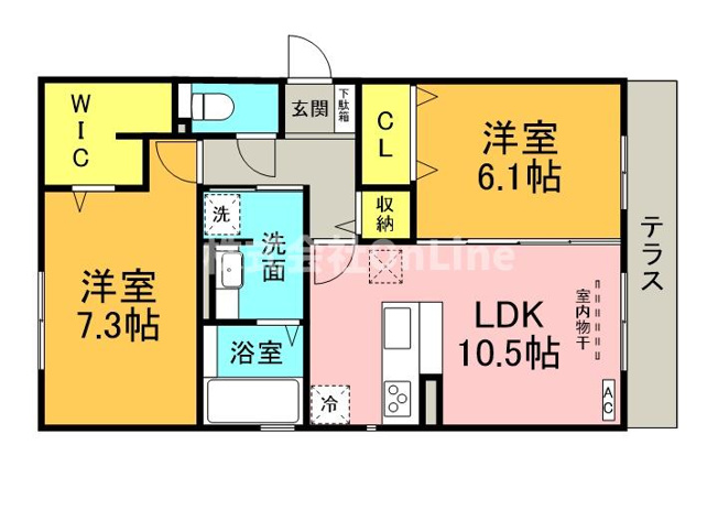 【間取り】 | ボース・ウィングス久宝寺