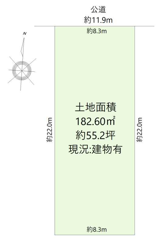 名東区高間町土地の土地図|地形図