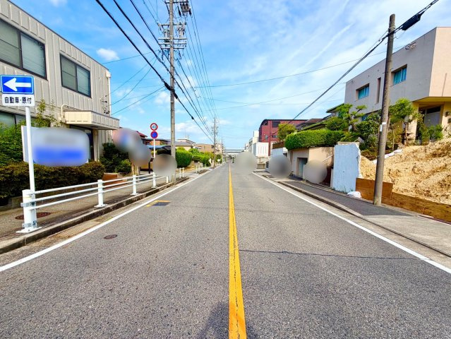 名東区高間町土地の前面道路含む現地写真|前面道路①