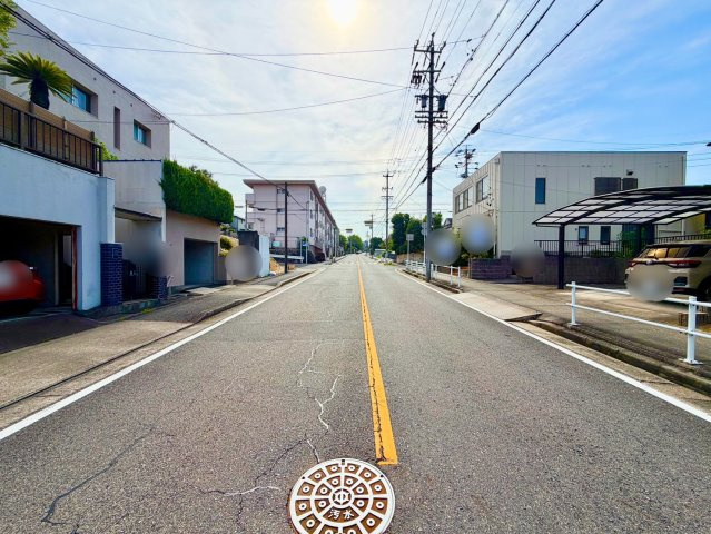 名東区高間町土地の前面道路含む現地写真|前面道路②