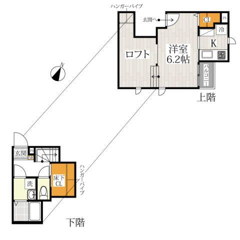 ＣＢ川越ジュアンの間取り
