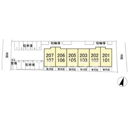 クレールKの区画図