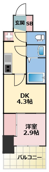 セレニテ東梅田アリエの間取り
