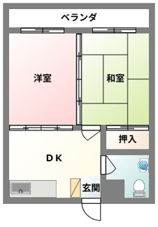 【間取り】 | コーポみなもと | コーポみなもと★豊見城市豊見城エリア