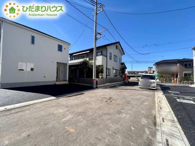 北本市二ツ家第1　新築戸建　クレイドル09の前面道路含む現地写真|9/14撮影