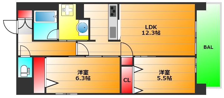 IBCレジデンスイーストの間取り