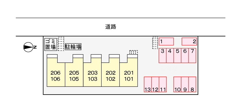 レジデンス藤原台の区画図