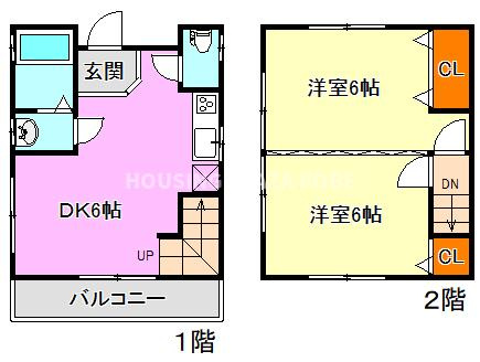 サンハウスＢ棟の間取り