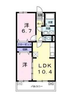 【間取り】 | ジャルディーノⅡ | 間取りです。