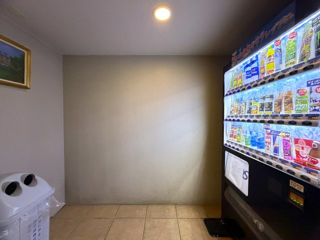 駐車場費用が安いのは助かる！！そんなファミリーマンションと相応しき外観も、この地では目立つ存在感あり！！エントランスには自販機も設置でいつでもガコンＯＫ！！な、『ザ・ピースプレイス横浜』リフォームのその他共用部分