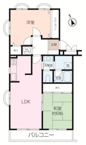 明るい南西向きの2LDK。角部屋ならではの窓が多い開放的なお部屋です。新規リフォーム後のお引き渡し