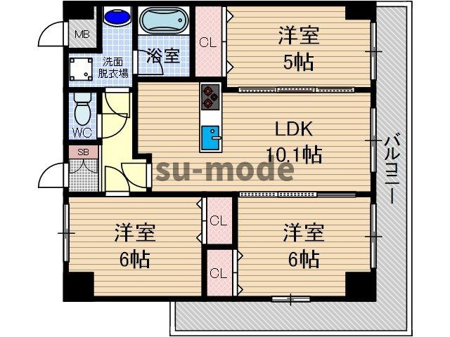 プロスパー正雀本町の間取り