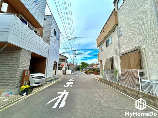 北区米が瀬町の前面道路含む現地写真