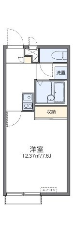 レオパレスグリーンハートの間取り