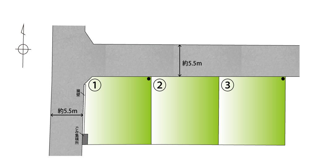 井辺Ⅷ・新築戸建の区画図
