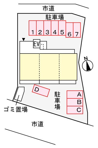セイント野並の駐車場