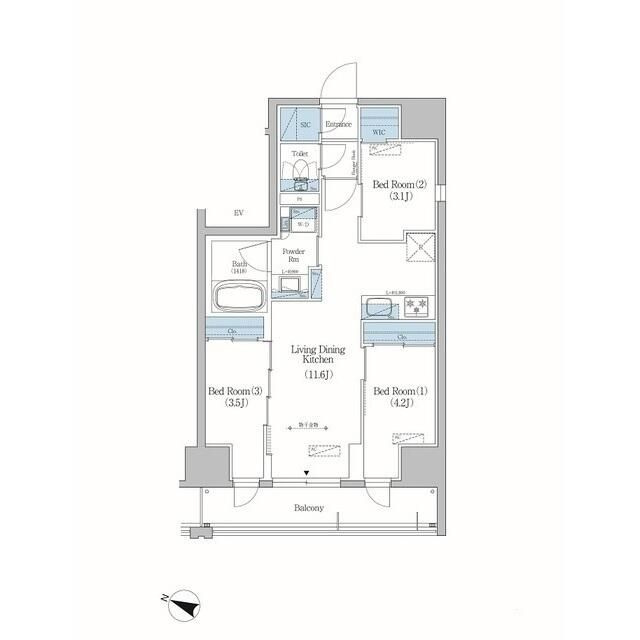アーバネックス住吉の間取り