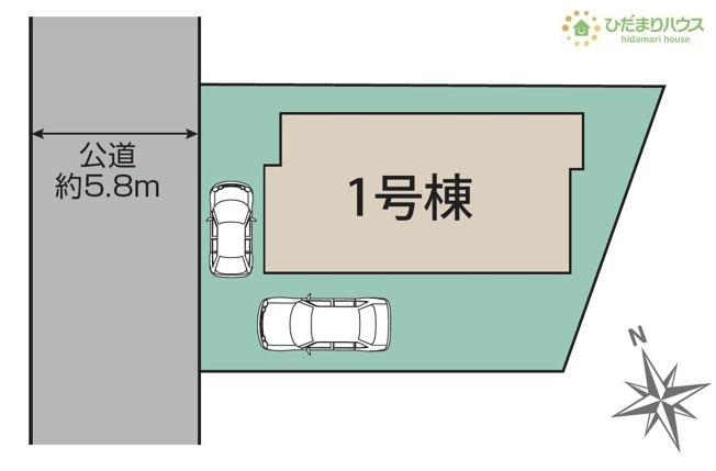 【区画図】 | 牛久市田宮町17期　新築戸建 | ご家族でお車に乗る方に！駐車場2台分あります！