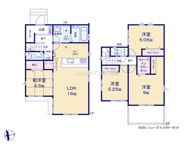【間取り】 | 鶴ヶ島市藤金15期　グラファーレ　新築戸建　全11棟　7号棟