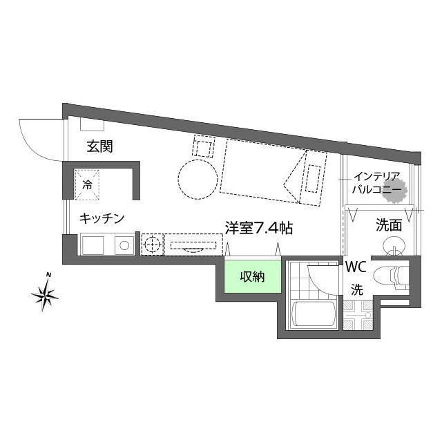 Y's自由ヶ丘の間取り|間取り図