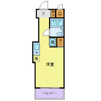 スカイコート世田谷用賀の間取り