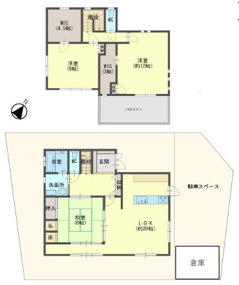 垂水区清玄町　中古戸建の間取り