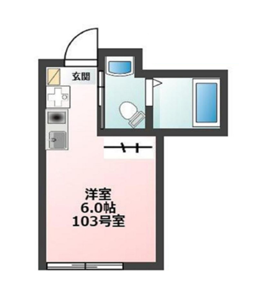 中野区沼袋１丁目のアパートの間取り