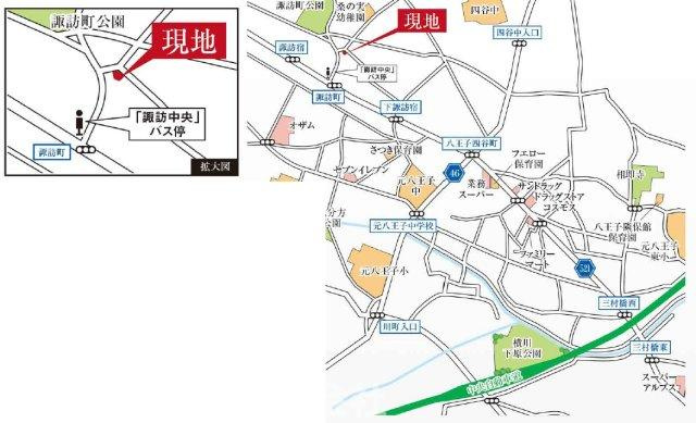 八王子市諏訪町３期の地図|スーパーまで徒歩7分で住環境良好！物件探しからご契約まで、安心してお任せいただけるよう丁寧にサポートいたします。気になることがございましたら、まずはお気軽にご相談ください。