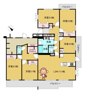 【間取り】 | 高槻阿武山二番街201号棟