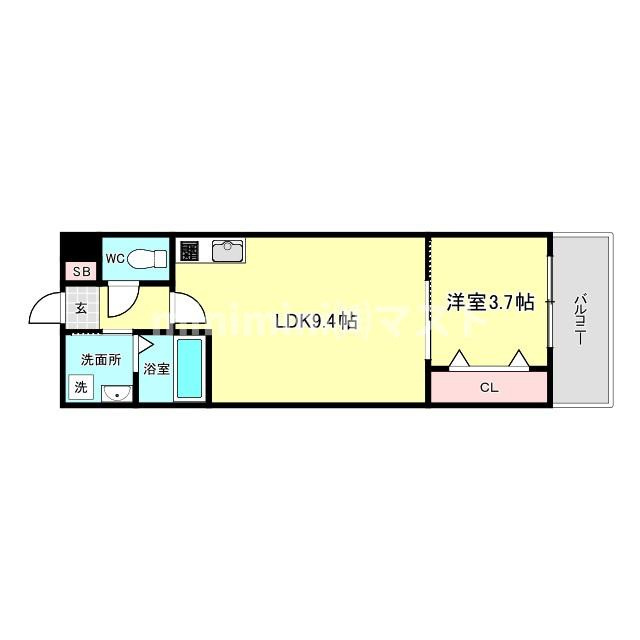 GRAND STEADY西田辺の間取り