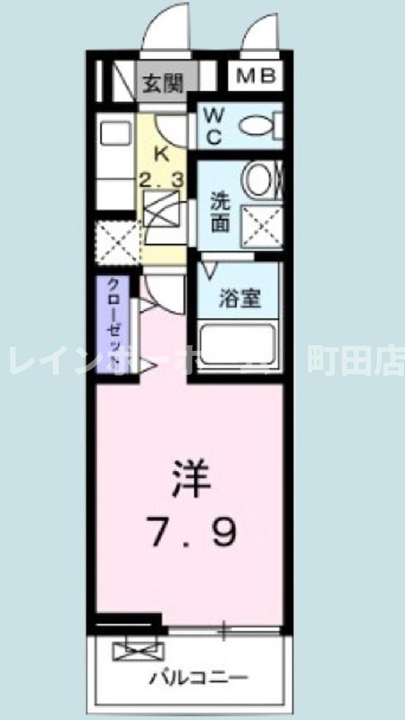 サニーコート2※初期費用分割あと払いサービス利用可能物件の間取り