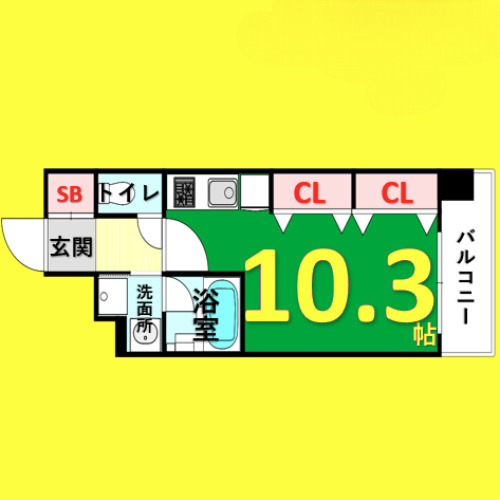 LIBERTA CARINO (リベルタカリーノ)　名古屋市賃貸　仲介手数料無料の間取り