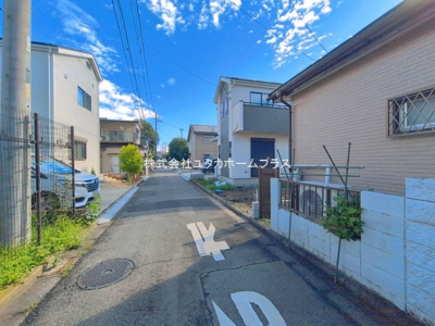 【前面道路含む現地写真】 | 昭島市朝日町4丁目　新築戸建　【全2棟】