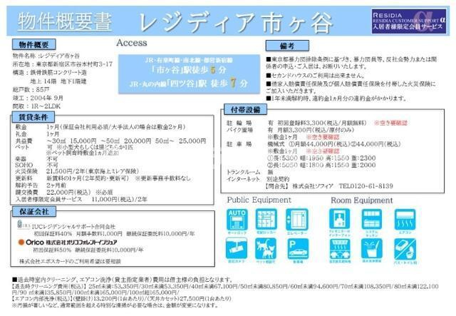 レジディア市ヶ谷の地図