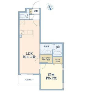  ウェルスクエア万代東の間取り