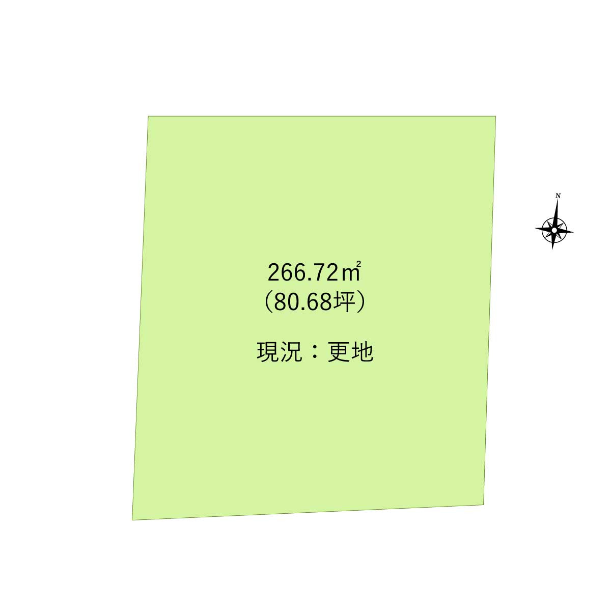川越市西小仙波町２丁目の売地の土地図|始発駅の本川越駅徒歩8分、3路線利用可能な川越駅徒歩15分の好立地！
広さ80坪超。
建築条件はありませんのでお好みのハウスメーカーで建築できます。
資料請求やご見学などお気軽にお問い合わせください。