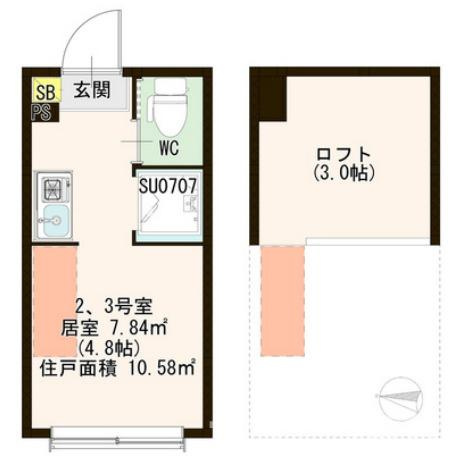 【間取り】 | ハーモニーテラス春日町Ⅱ