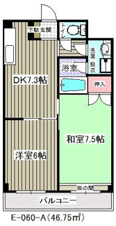 【間取り】 | メゾンプルミエ(E-060)