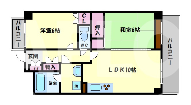 マジョール松崎町　常盤小学校区の間取り|マジョール松崎町　間取り
