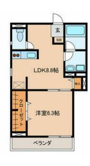 フォレ・ロワール夏目坂の間取り|間取りです。