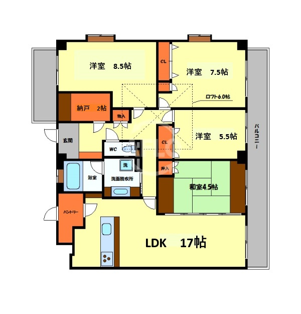 マジョール松崎町の間取り|マジョール松崎町　間取り