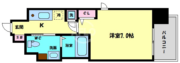 レオンコンフォート谷町六丁目の間取り|レオンコンフォート谷町六丁目　間取り