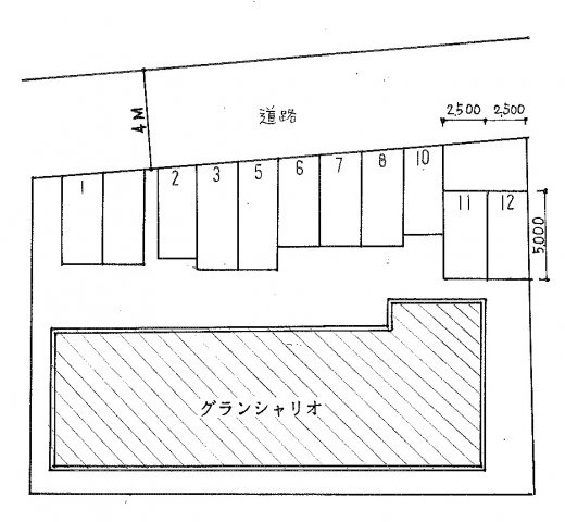 グランシャリオ駐車場の区画図