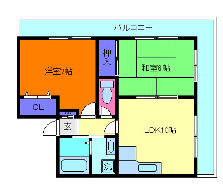 ビエント六甲１の間取り