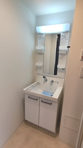 新品家具付きマンション日本橋馬喰町14A(KaGood東京)の独立洗面台