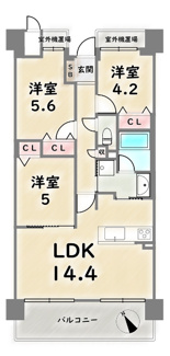 【間取り】 | ジオ四条桂川ブライトコア