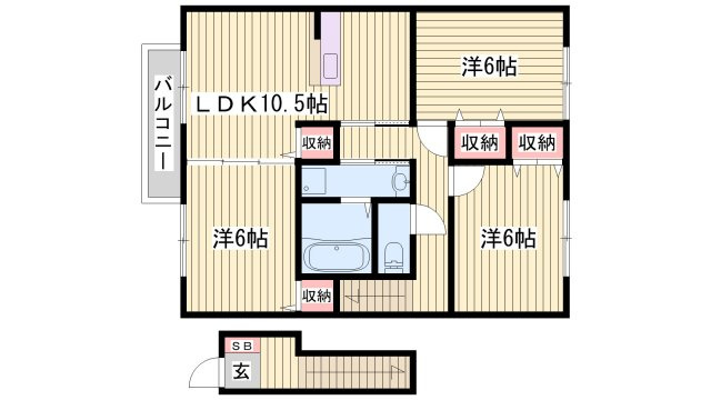パストラル富永の間取り
