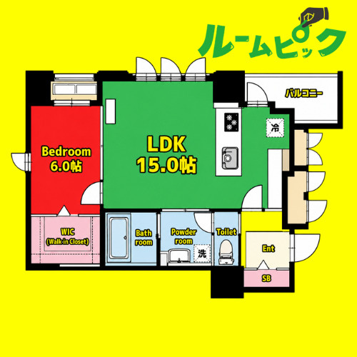LIBERTA CARINO (リベルタカリーノ)　名古屋市賃貸　仲介手数料無料の間取り